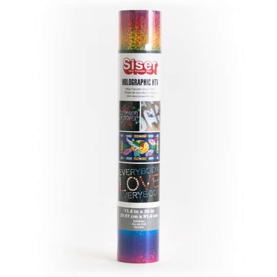 8 Pack: Siser® Holographic Heat Transfer Vinyl, Rainbow